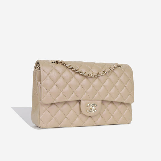 Chanel Classic Flap Lambskin Black Shoulder Bag Style 106