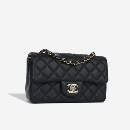 Chanel Classic Flap Lambskin Black Shoulder Bag Style 160