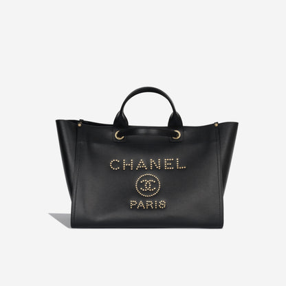 Chanel Cambon Caviar Black Tote Bag Caviar
