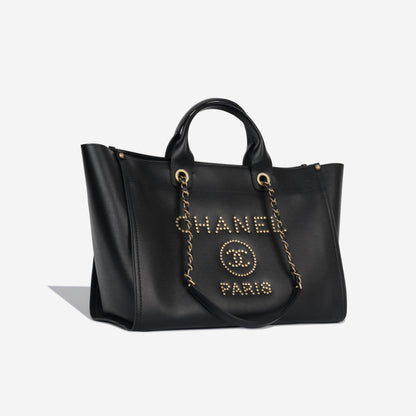 Chanel Cambon Caviar Black Tote Bag Caviar