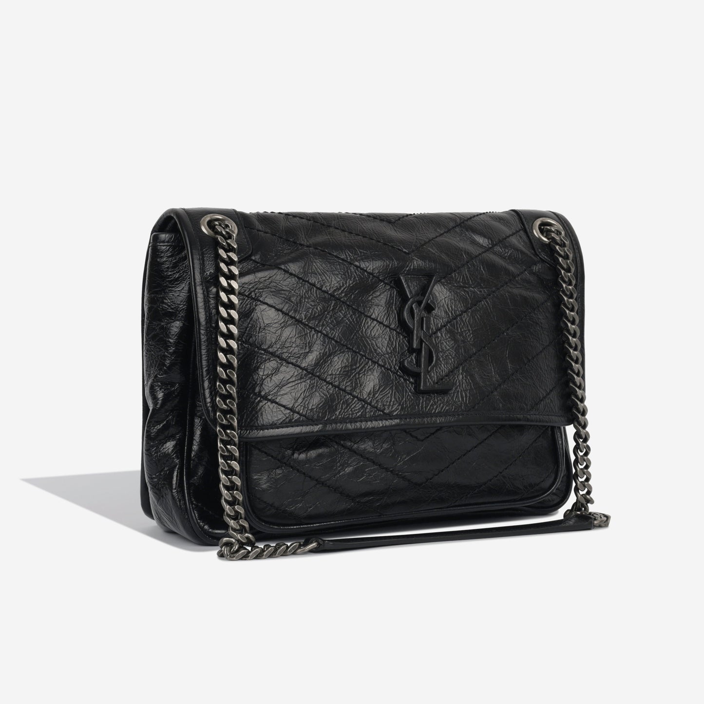 Saint Laurent Niki Calfskin Black Shoulder Bag Style 2