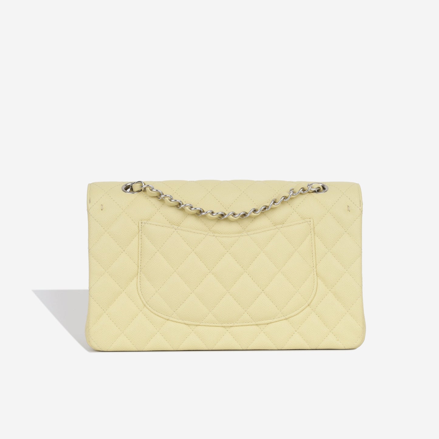 Chanel Classic Flap Caviar Silver Shoulder Bag Style 14