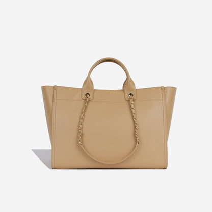 Chanel Cambon Caviar Gold Tote Bag Caviar