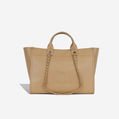 Chanel Cambon Caviar Gold Tote Bag Caviar