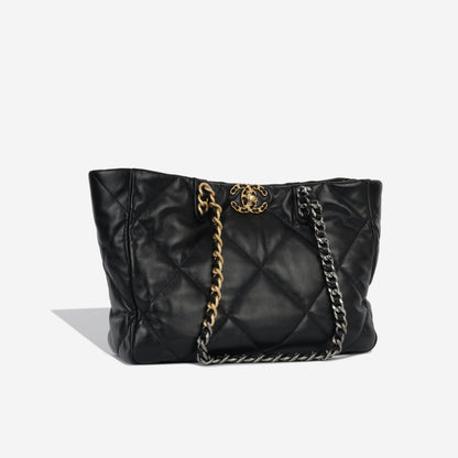 Chanel Chanel 19 Lambskin Black Tote Bag
