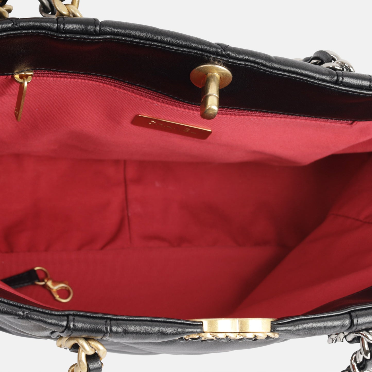 Chanel Chanel 19 Lambskin Black Tote Bag