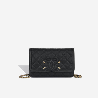 Chanel Filigree Wallet On Chain