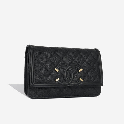 Chanel Filigree Wallet On Chain