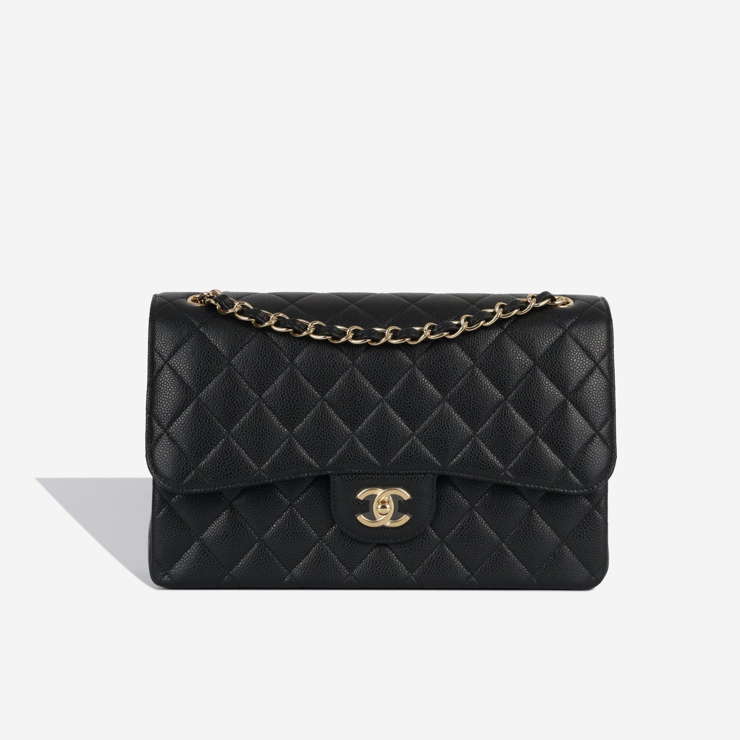 Chanel Classic Flap Caviar Black Shoulder Bag Style 14