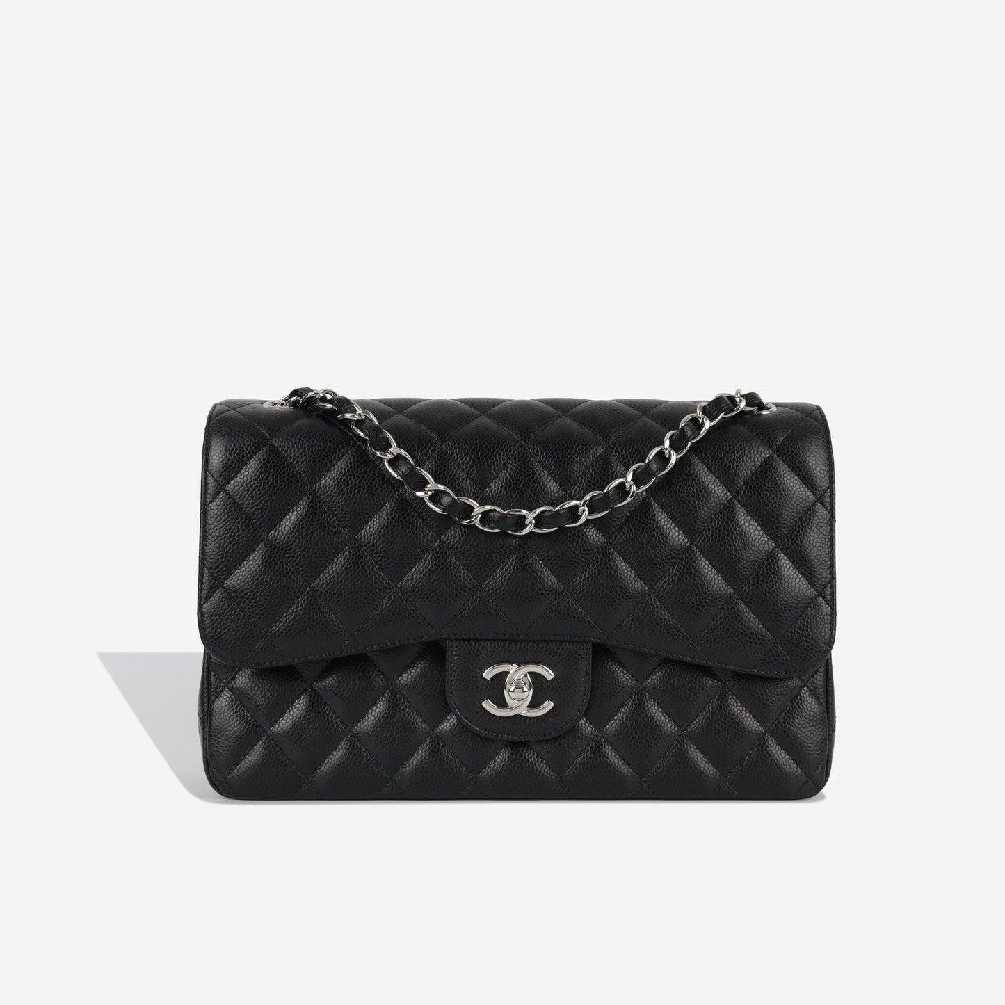 Chanel Classic Flap Caviar Black Shoulder Bag Style 8