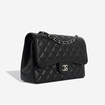Chanel Classic Flap Caviar Black Shoulder Bag Style 8