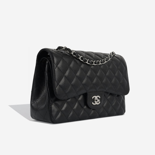 Chanel Classic Flap Caviar Black Shoulder Bag Style 8