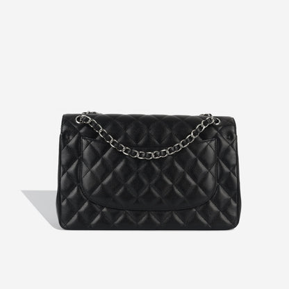 Chanel Classic Flap Caviar Black Shoulder Bag Style 10