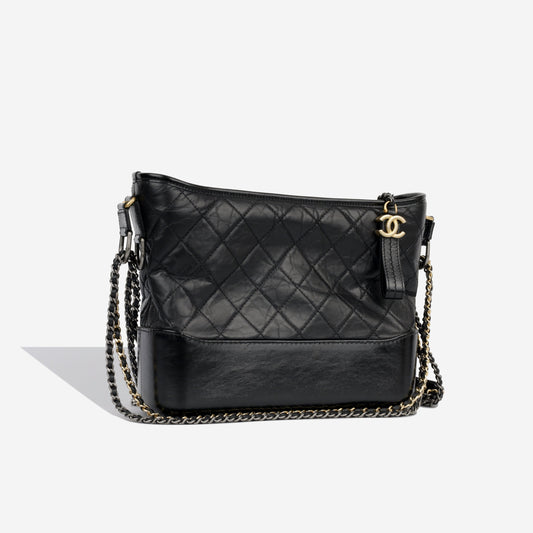 Chanel Gabrielle Calfskin Black Shoulder Bag Style 2