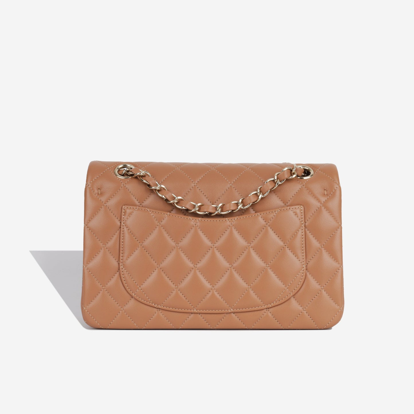 Chanel Classic Flap Lambskin Black Shoulder Bag Style 255