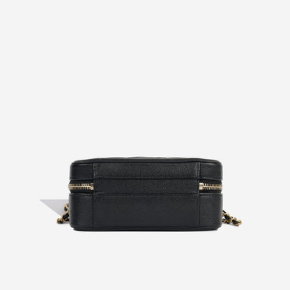 Chanel Vanity Caviar Black Clutch Style 2