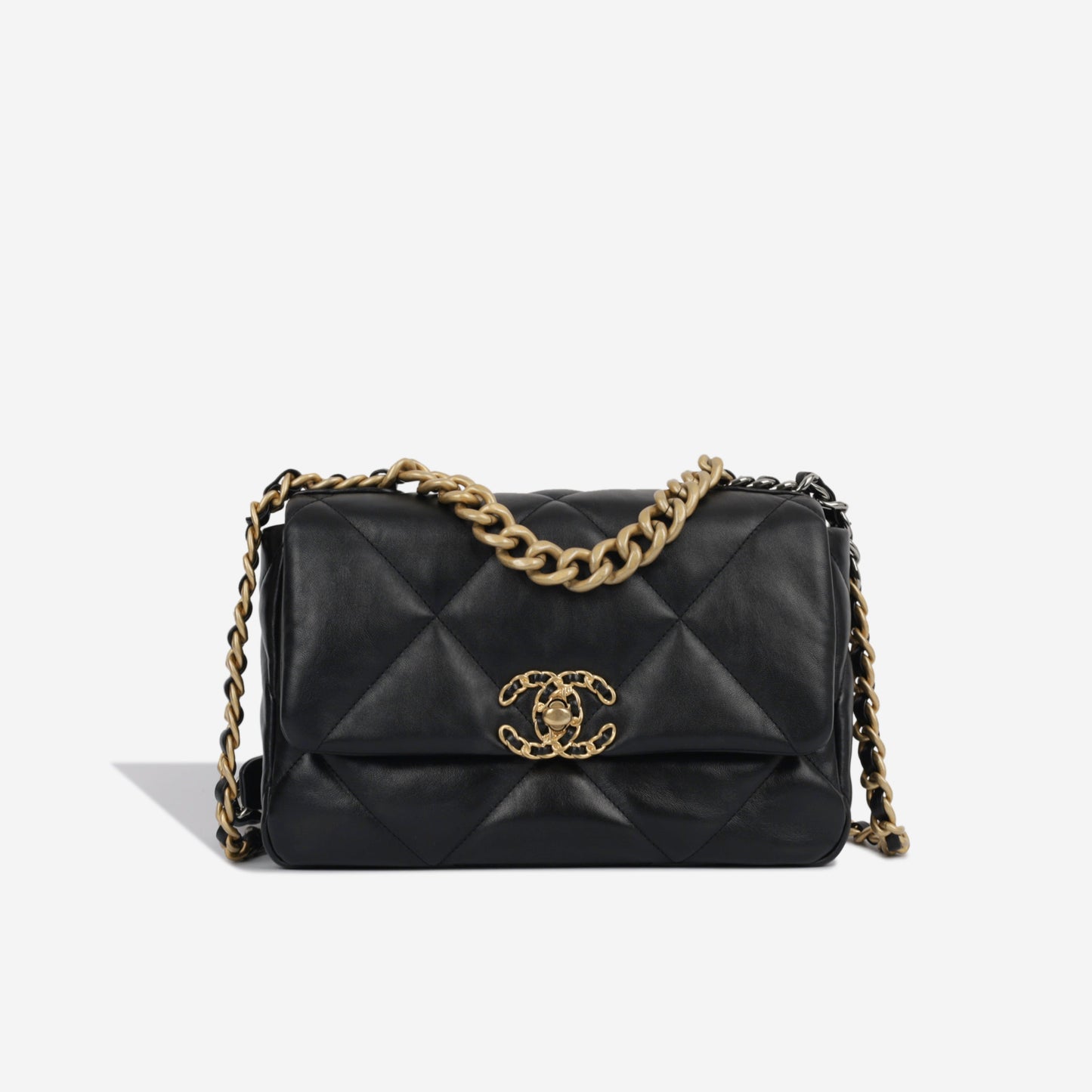 Chanel Chanel 19 Lambskin Black Shoulder Bag Style 19