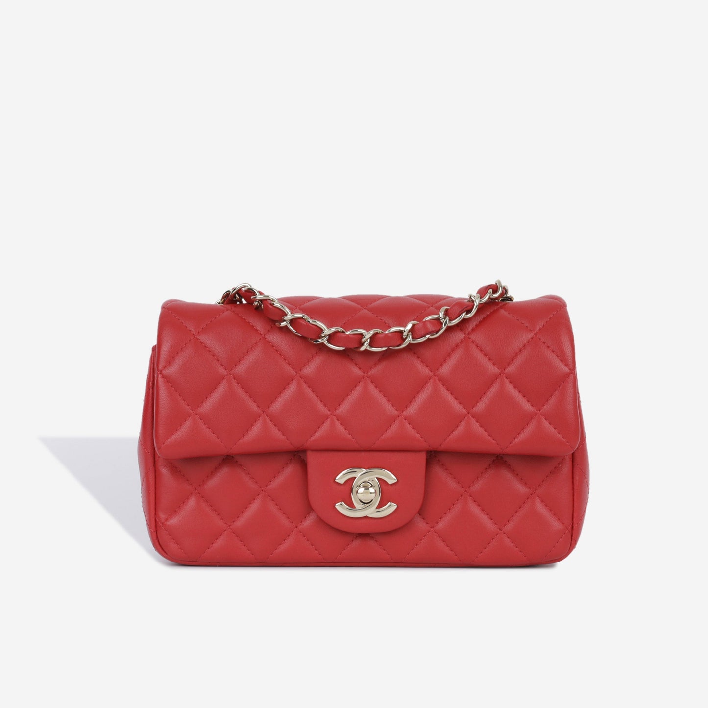 Chanel Classic Flap Lambskin Gold Shoulder Bag Style 56