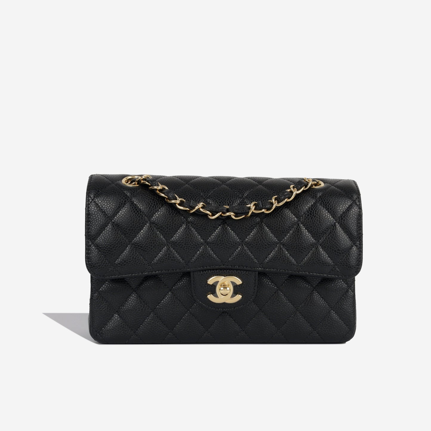 Chanel Classic Flap Caviar Black Shoulder Bag Style 118