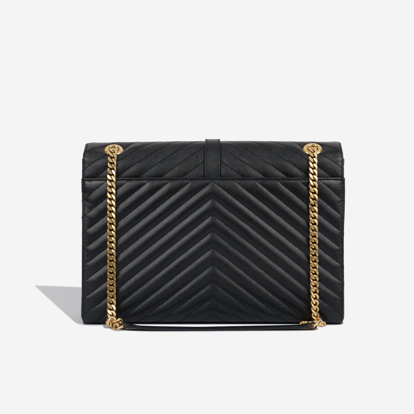 Saint Laurent Envelope Leather Black Shoulder Bag Style 28