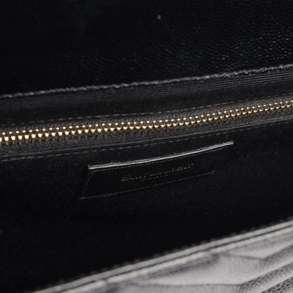 Saint Laurent Envelope Leather Black Shoulder Bag Style 28