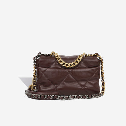 Chanel Chanel 19 Lambskin Brown Shoulder Bag