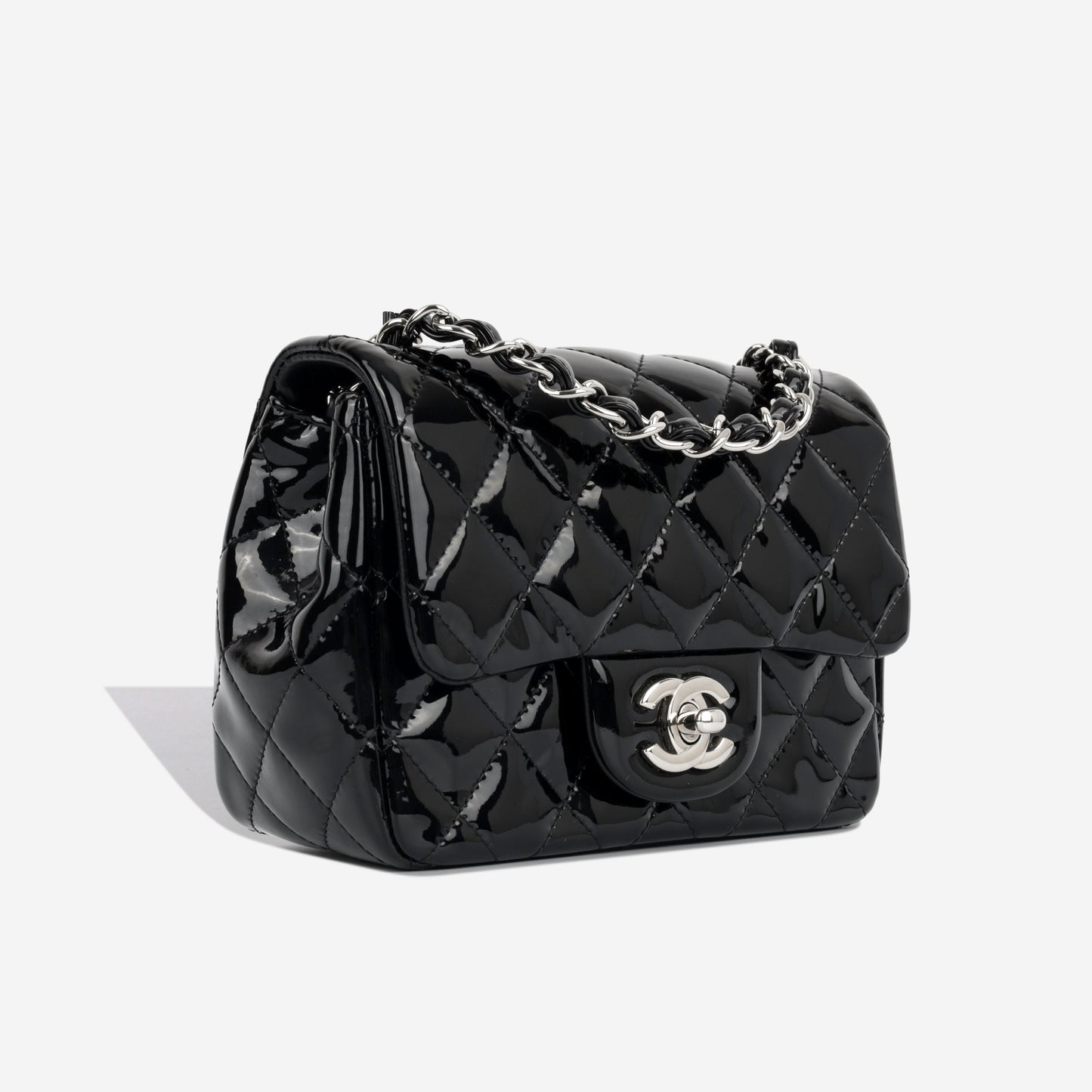 Chanel Classic Flap Lambskin Black Shoulder Bag Style 215