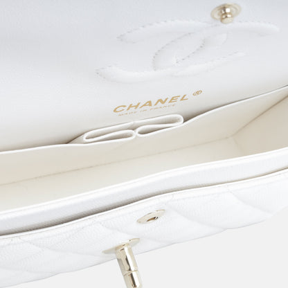 Chanel Classic Flap Caviar Gold Shoulder Bag Style 46