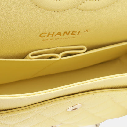 Chanel Classic Flap Caviar Silver Shoulder Bag Style 13