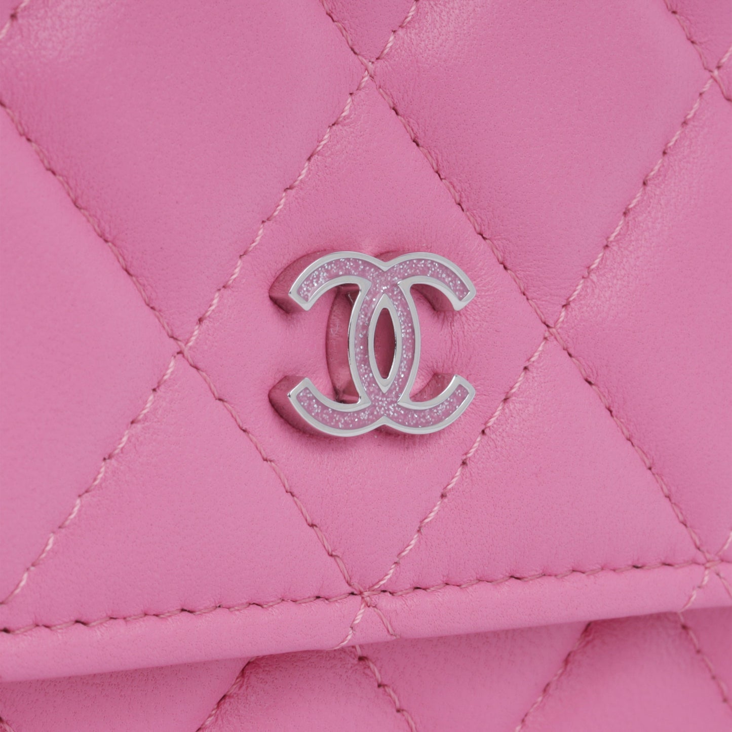 Chanel Wallet On Chain Lambskin Silver Crossbody Style 2