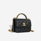 Chanel Classic Flap Lambskin Black Shoulder Bag Style 329