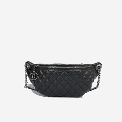 Chanel Luxury Lambskin Black Handbag Style 11