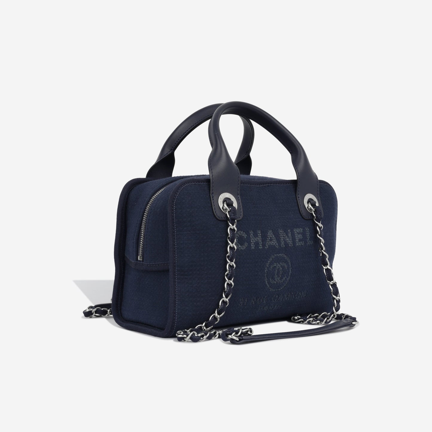 Chanel Deauville Lambskin Black Tote Bag Lambskin