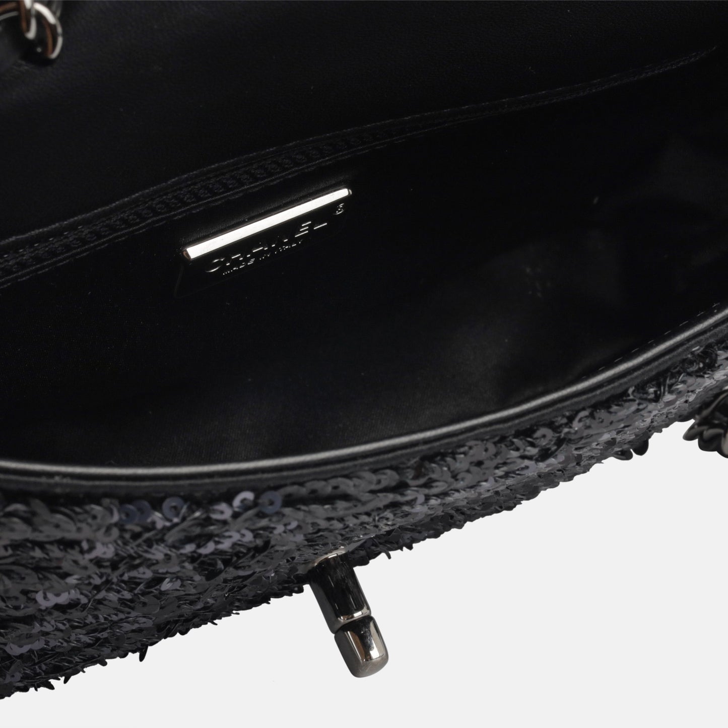 Chanel Classic Flap Lambskin Black Shoulder Bag Style 135