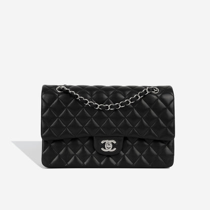 Chanel Classic Flap Lambskin Black Shoulder Bag Style 103
