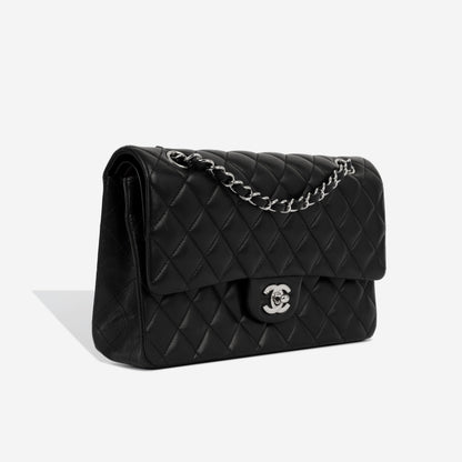 Chanel Classic Flap Lambskin Black Shoulder Bag Style 103