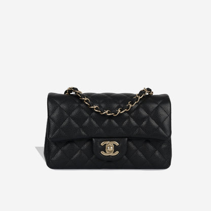 Chanel Classic Flap Caviar Black Shoulder Bag Style 91