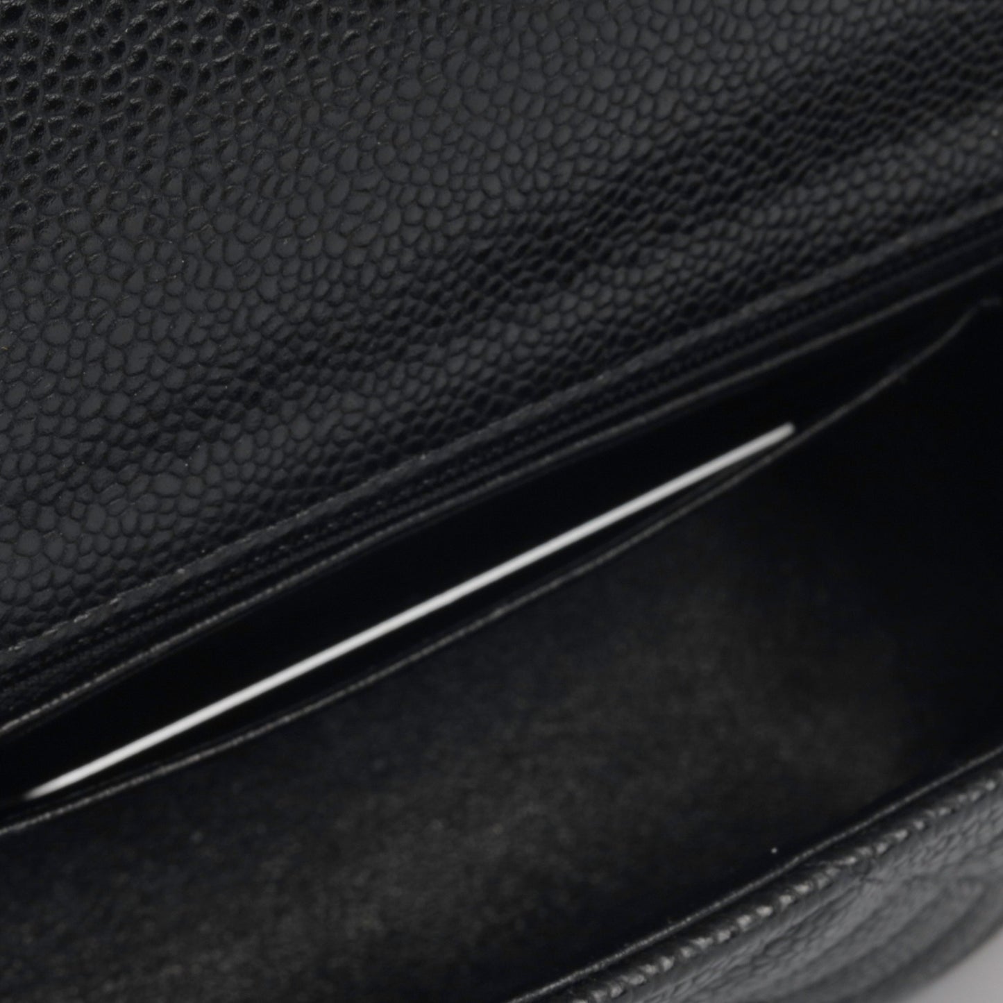 Chanel Classic Flap Caviar Black Shoulder Bag Style 91