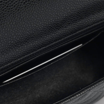 Chanel Classic Flap Caviar Black Shoulder Bag Style 91