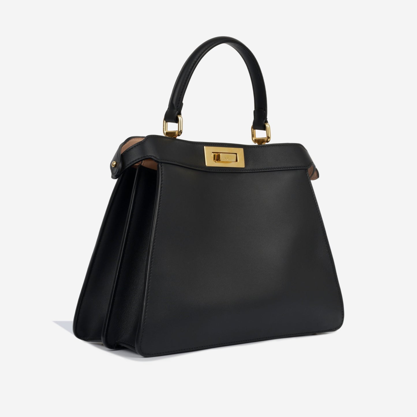Fendi Peekaboo Lambskin Black Handbag