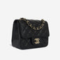 Chanel Classic Flap Lambskin Black Shoulder Bag Style 212