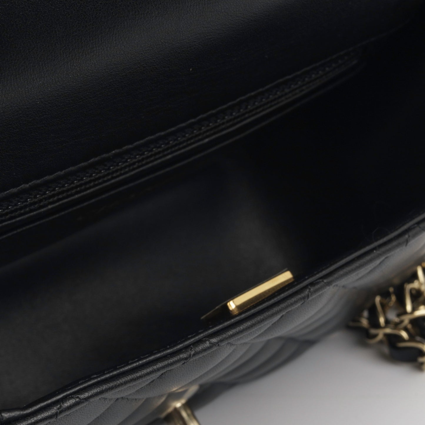 Chanel Classic Flap Lambskin Black Shoulder Bag Style 212