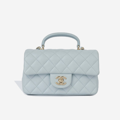 Chanel Classic Flap Lambskin Gold Shoulder Bag Style 123