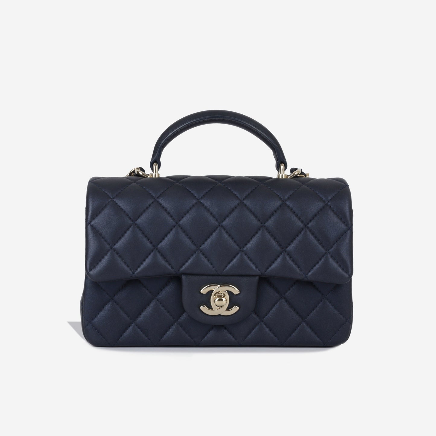 Chanel Classic Flap Lambskin Gold Shoulder Bag Style 121