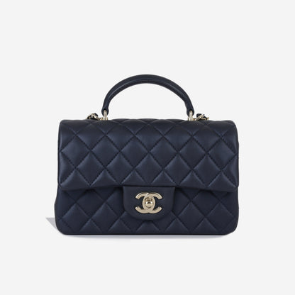 Chanel Classic Flap Lambskin Gold Shoulder Bag Style 121