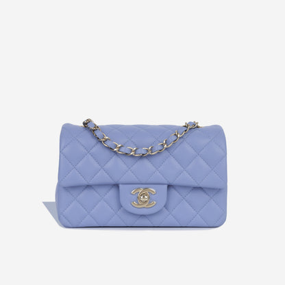 Chanel Classic Flap Lambskin Gold Shoulder Bag Style 47