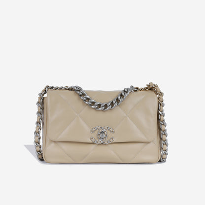 Chanel Chanel 19 Leather Gold Shoulder Bag
