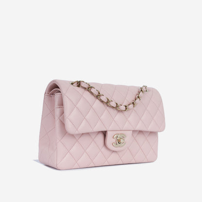 Chanel Small Classic Flap Bag - Pink
