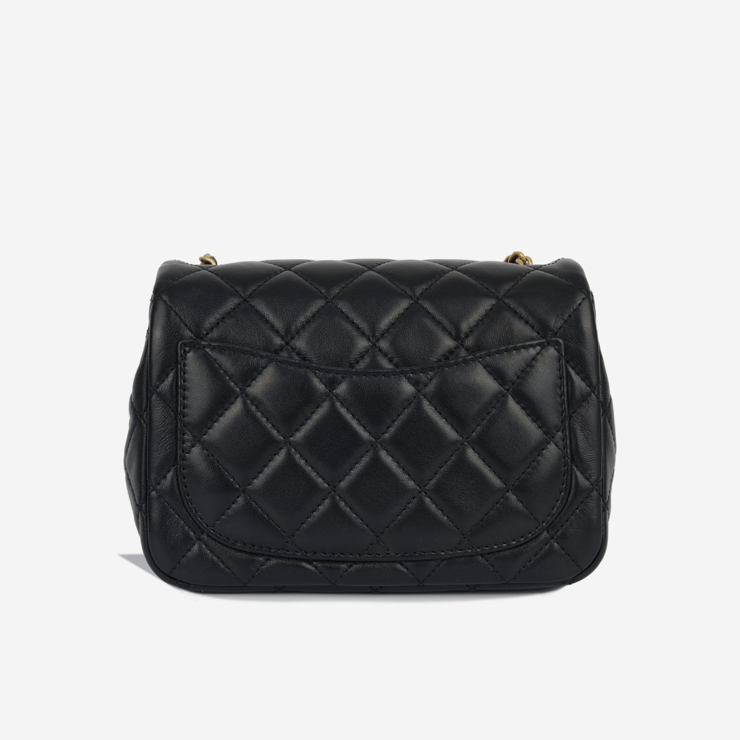Chanel Classic Flap Lambskin Black Shoulder Bag Style 337