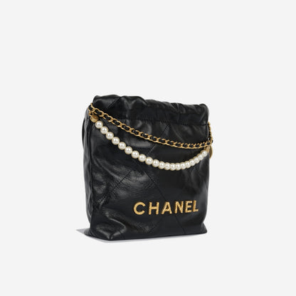 Chanel Chanel 22 Calfskin Black Shoulder Bag Style 4